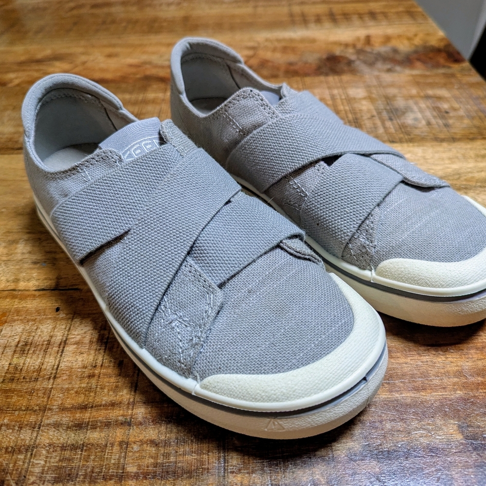 Keen Light Gray Slip-On Sneakers